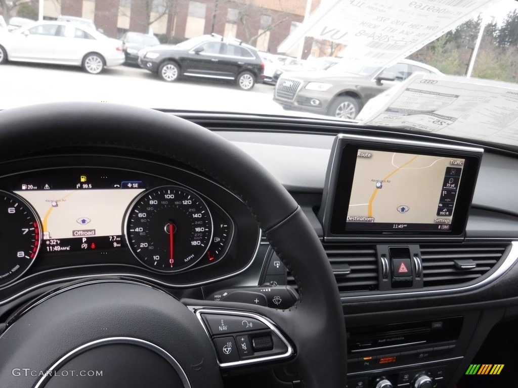 2017 Audi A6 2.0 TFSI Premium quattro Black Dashboard Photo #117489614