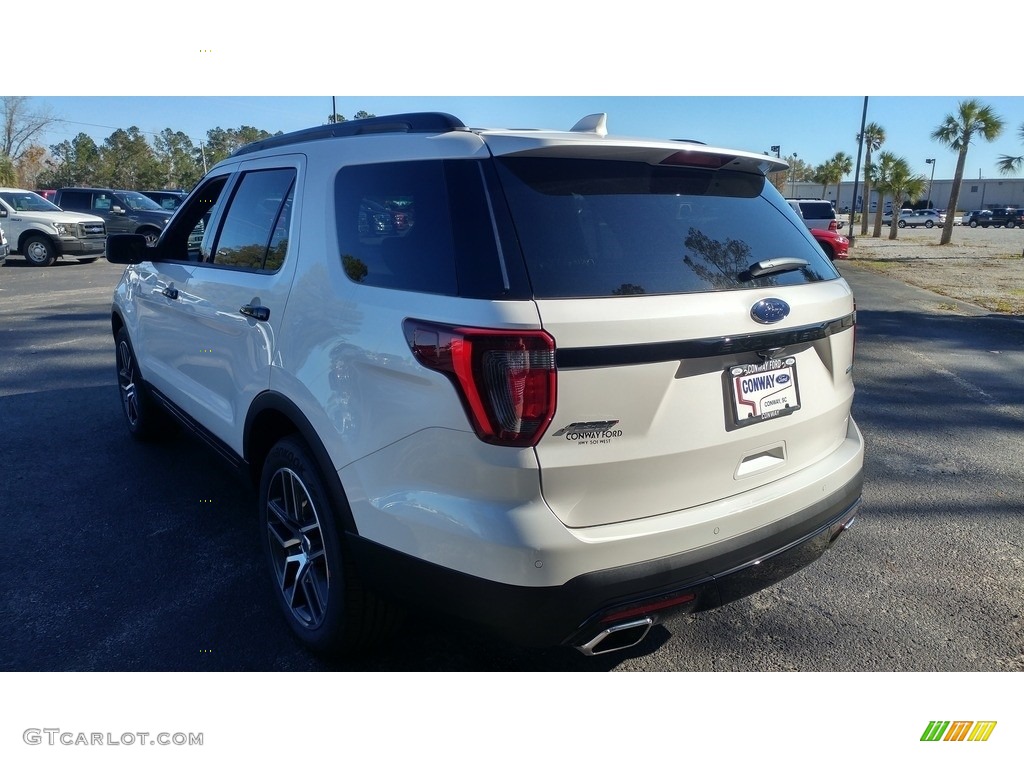 2017 Explorer Sport 4WD - White Platinum / Ebony Black photo #9