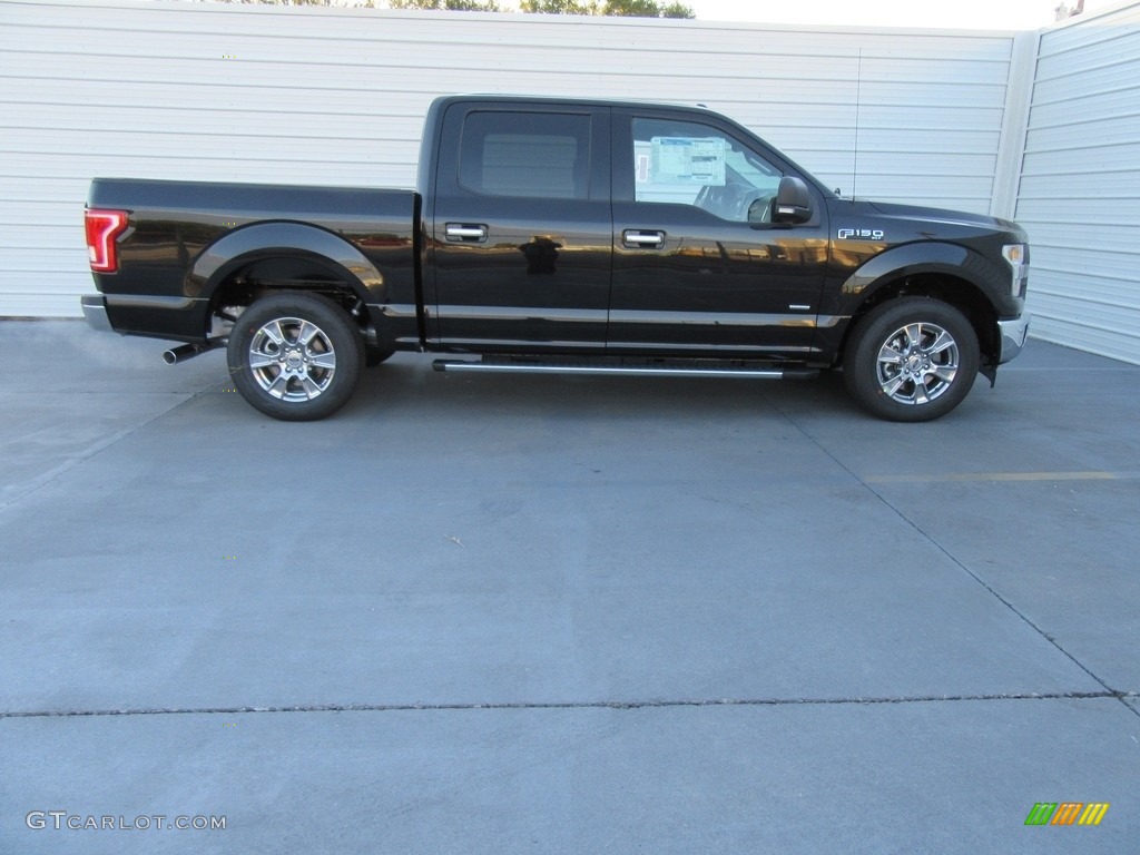 2017 F150 XLT SuperCrew - Shadow Black / Earth Gray photo #3