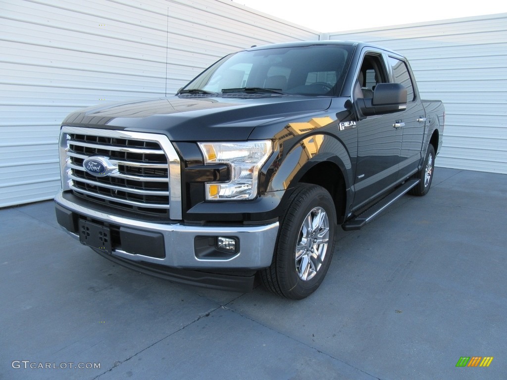 2017 F150 XLT SuperCrew - Shadow Black / Earth Gray photo #7