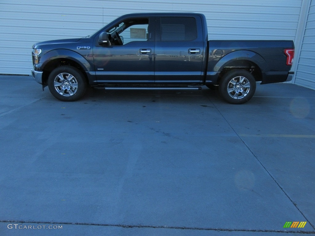 2017 F150 XLT SuperCrew - Blue Jeans / Earth Gray photo #6