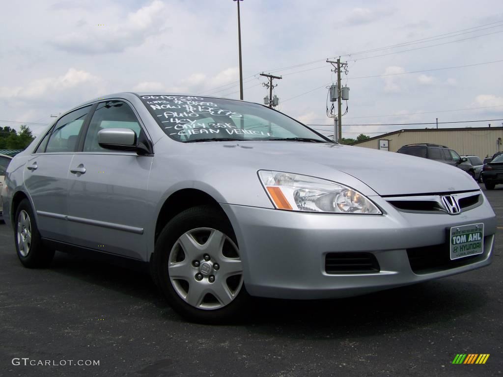 2006 Accord LX Sedan - Alabaster Silver Metallic / Black photo #1