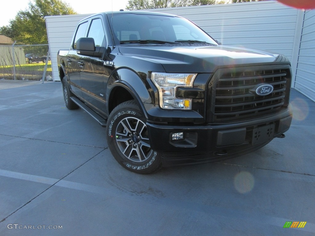 2017 F150 XL SuperCrew 4x4 - Shadow Black / Black photo #1