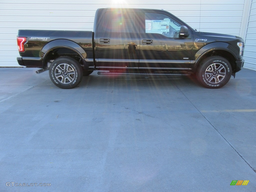 2017 F150 XL SuperCrew 4x4 - Shadow Black / Black photo #3