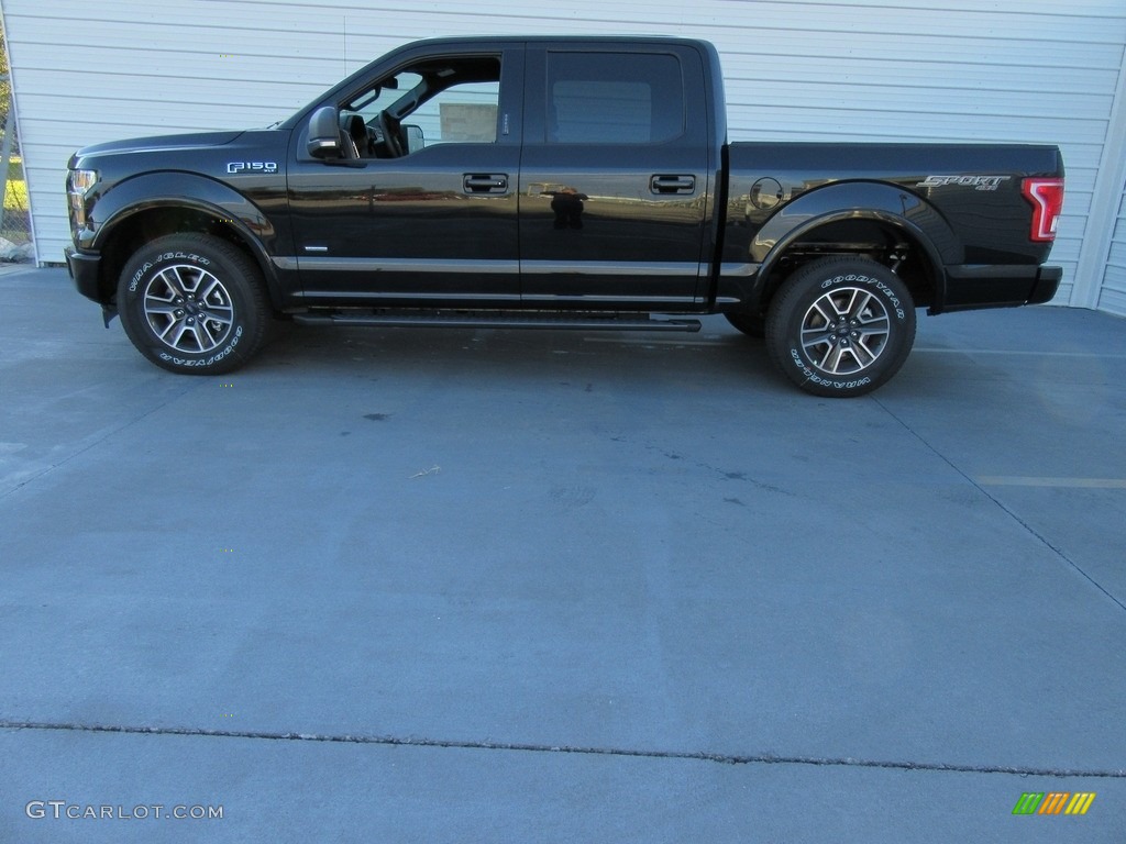 2017 F150 XL SuperCrew 4x4 - Shadow Black / Black photo #6