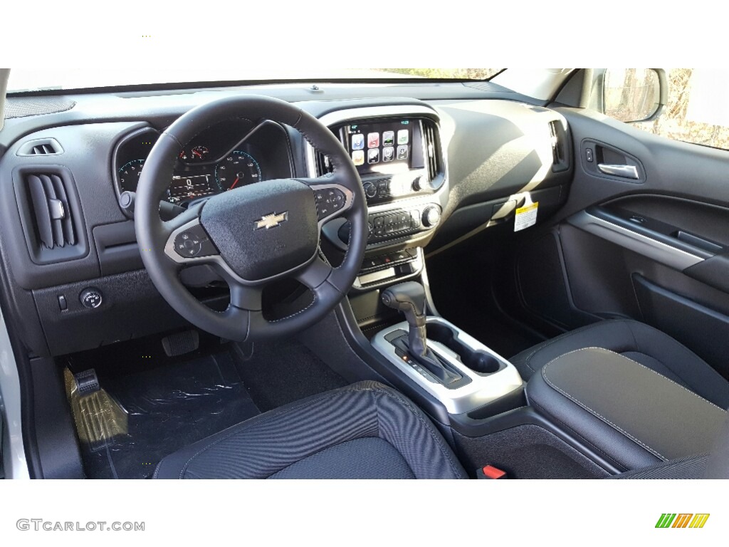Jet Black Interior 2017 Chevrolet Colorado LT Extended Cab Photo #117493010