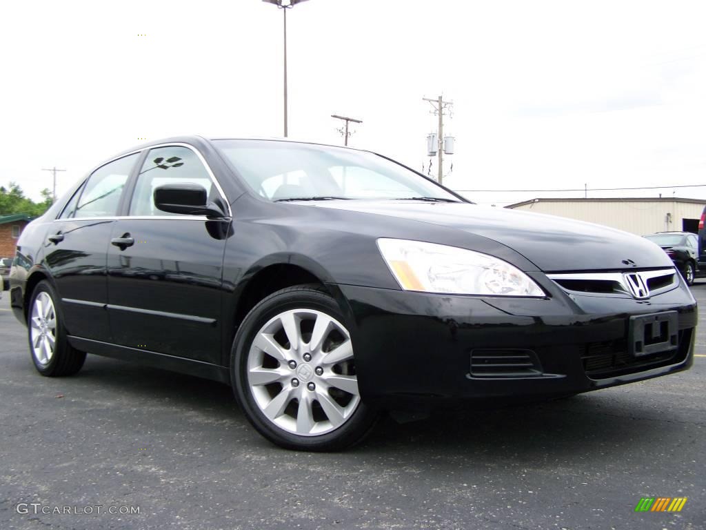 2006 Accord EX-L V6 Sedan - Nighthawk Black Pearl / Ivory photo #1