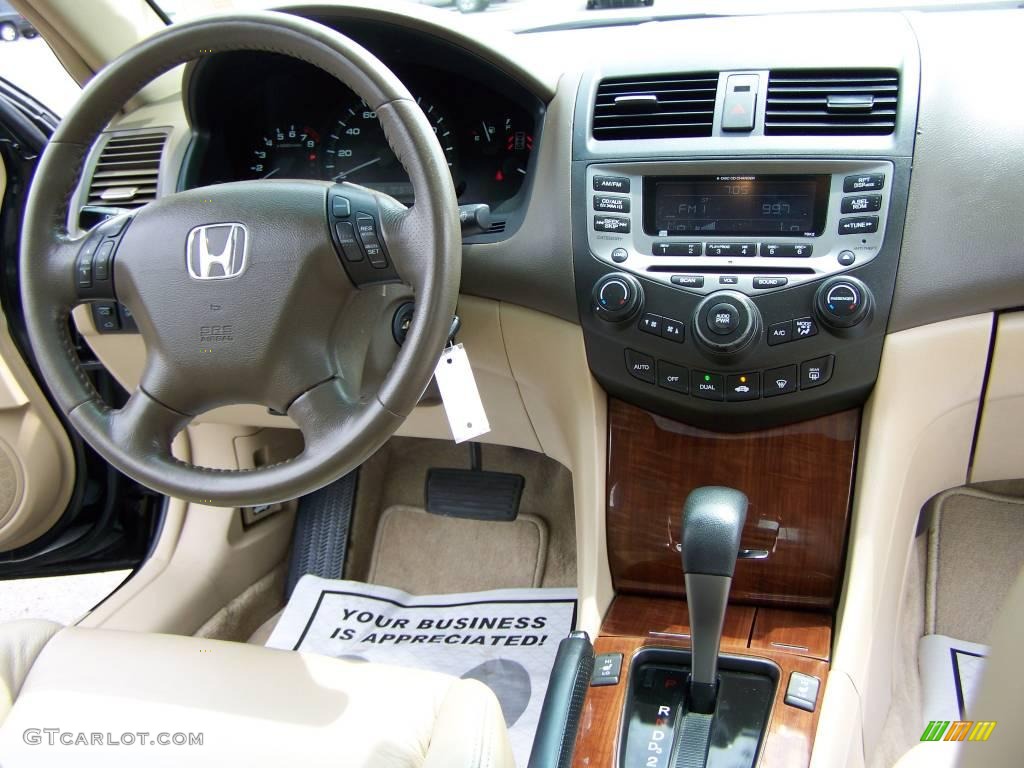 2006 Accord EX-L V6 Sedan - Nighthawk Black Pearl / Ivory photo #13