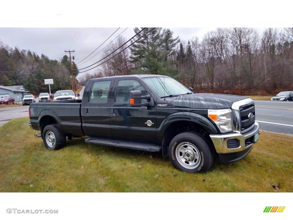 2015 F350 Super Duty XL Crew Cab 4x4 - Green Gem / Steel photo #3