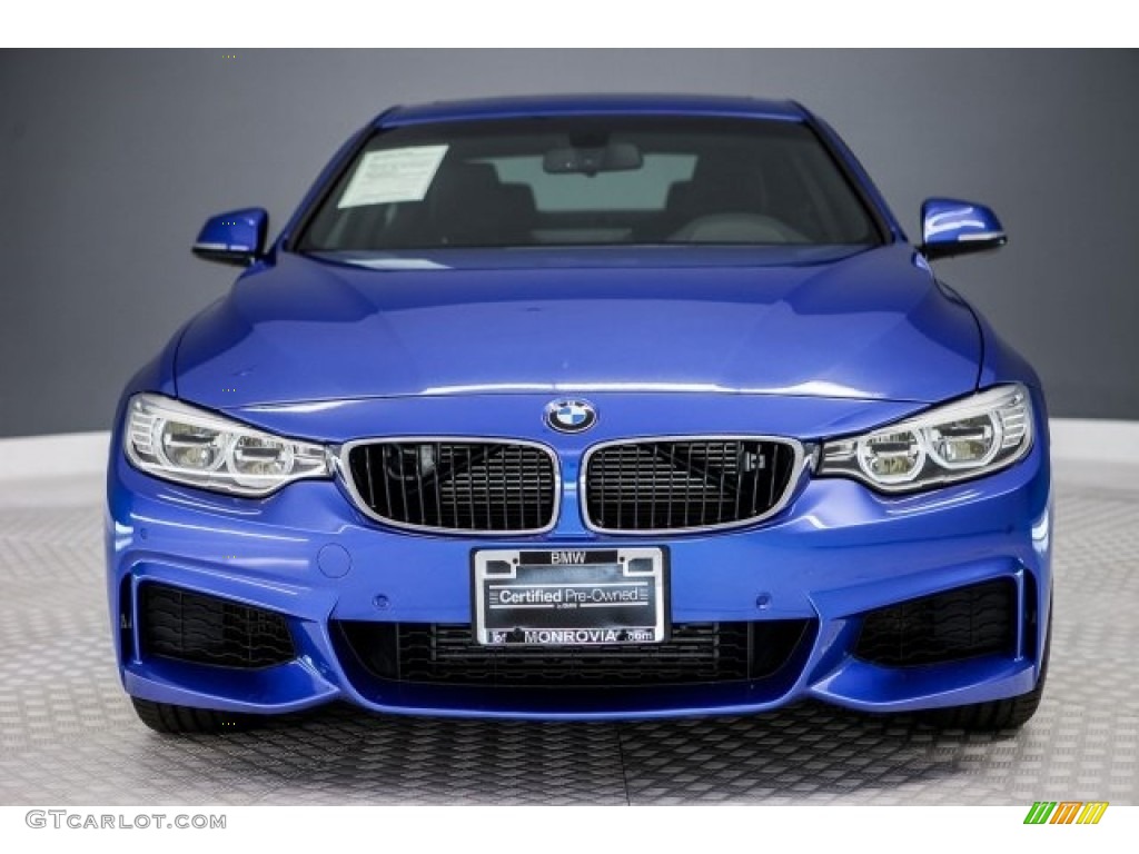 2014 4 Series 435i Coupe - Estoril Blue / Black photo #2