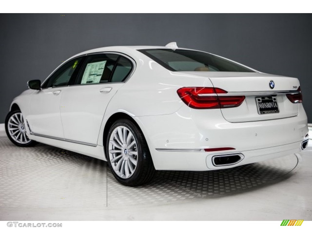 2017 7 Series 740i Sedan - Mineral White Metallic / Cognac photo #3