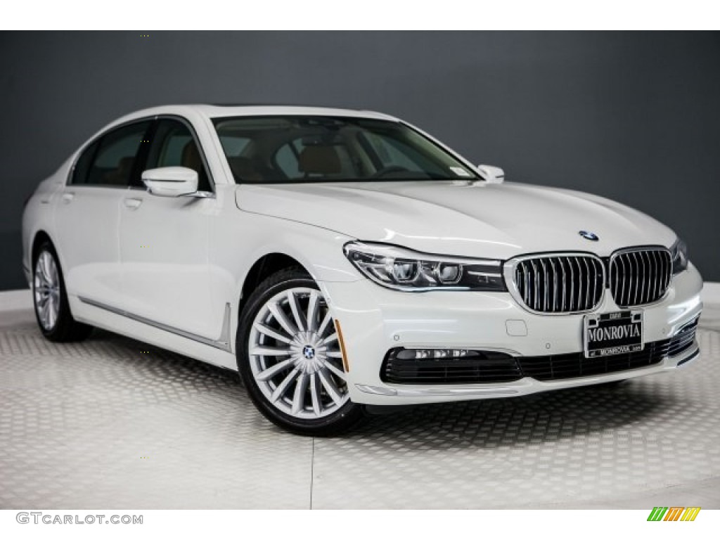 2017 7 Series 740i Sedan - Mineral White Metallic / Cognac photo #12