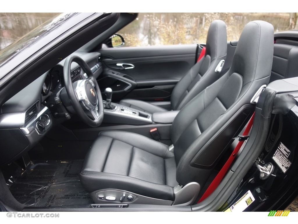 Black Interior 2014 Porsche 911 Carrera S Cabriolet Photo #117501232