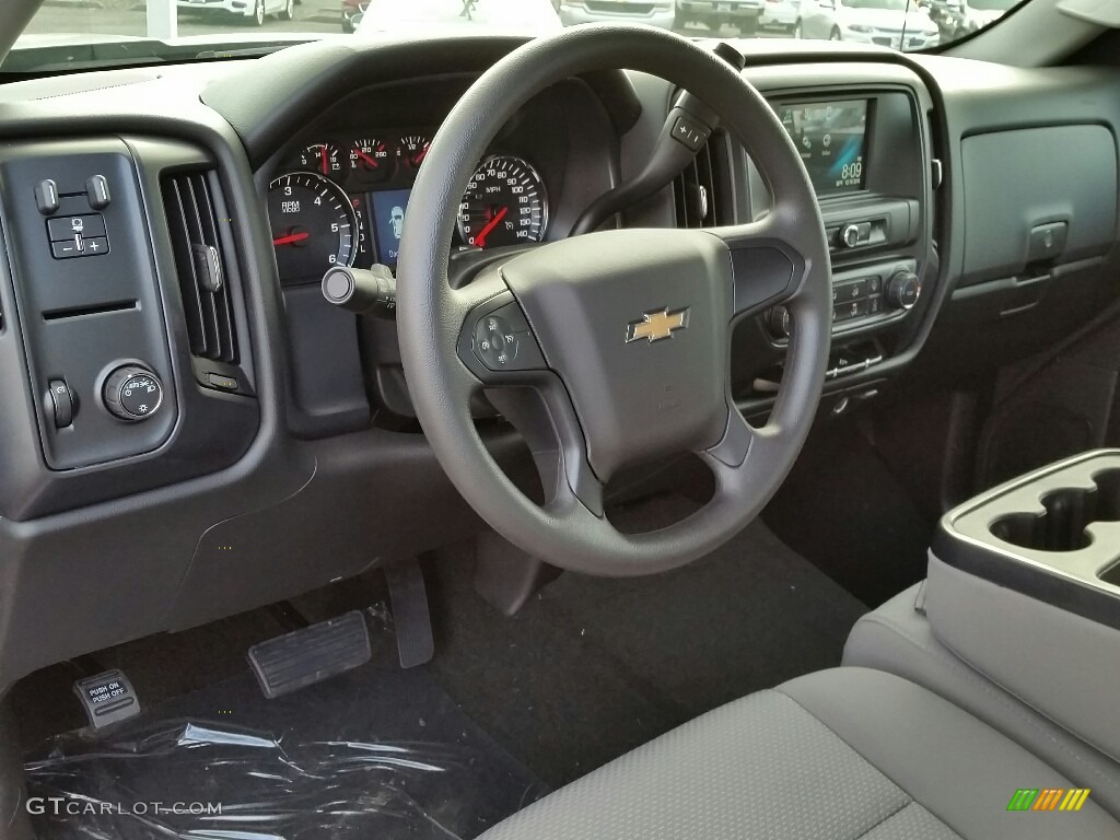 2017 Chevrolet Silverado 1500 Custom Double Cab Dark Ash/Jet Black Dashboard Photo #117503776
