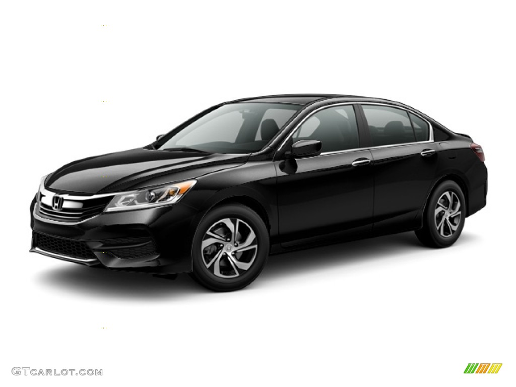 2017 Accord LX Sedan - Crystal Black Pearl / Black photo #17