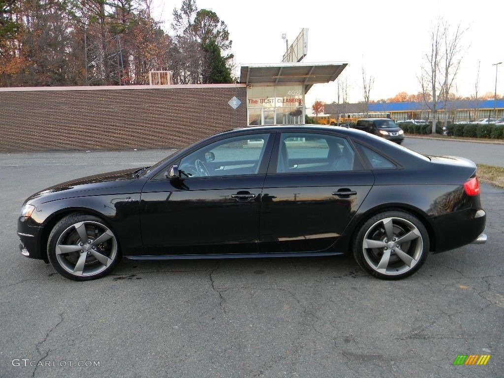 Phantom Black Pearl Effect 2012 Audi S4 3.0T quattro Sedan Exterior Photo #117509959