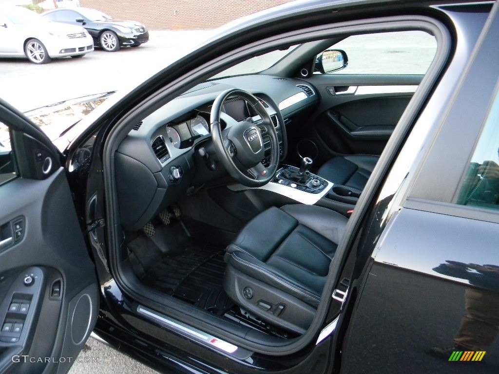 Black/Black Interior 2012 Audi S4 3.0T quattro Sedan Photo #117510196
