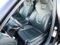 2012 Audi S4 Black/Black Interior Front Seat Photo