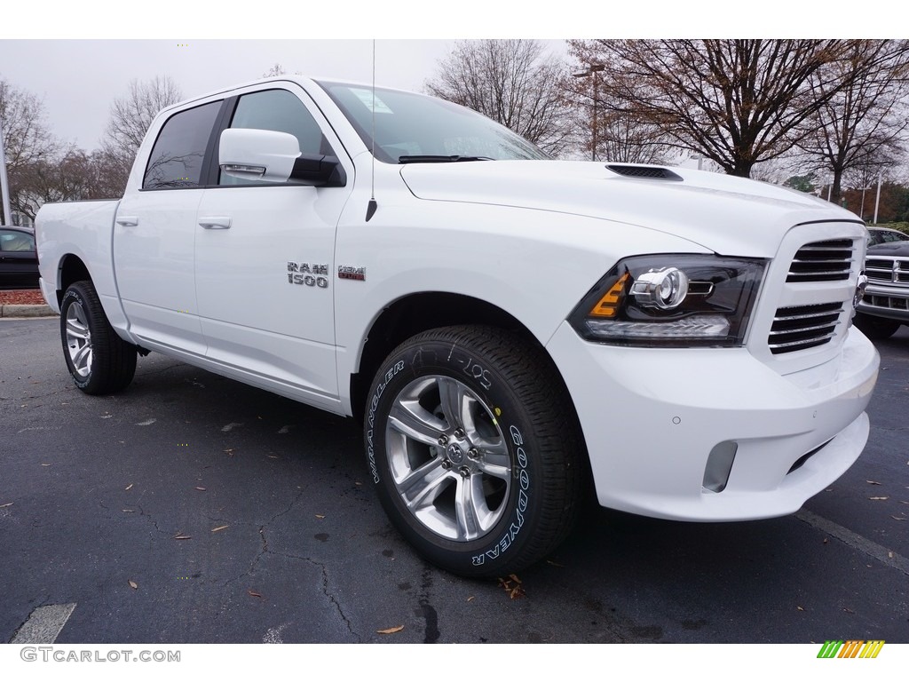 Bright White 2017 Ram 1500 Sport Crew Cab 4x4 Exterior Photo #117511393