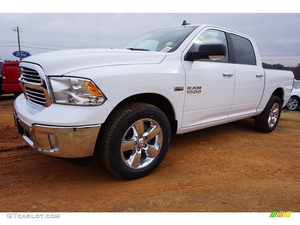 2017 1500 Big Horn Crew Cab - Bright White / Black/Diesel Gray photo #1