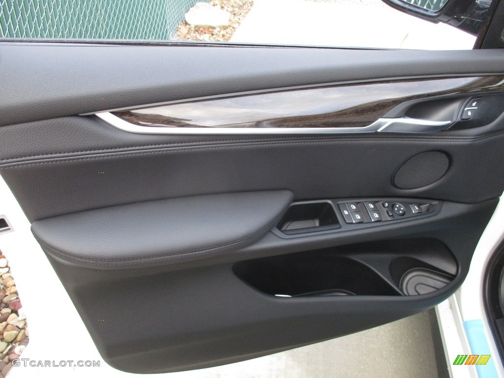 2017 BMW X5 xDrive35i Black Door Panel Photo #117512626
