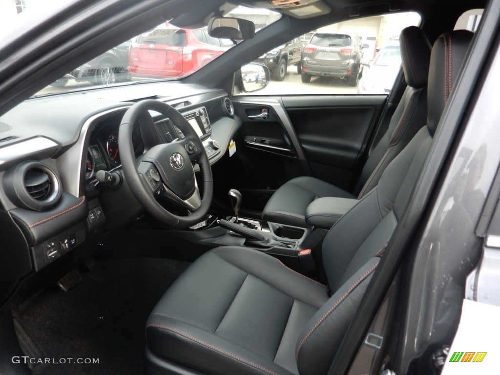 Black Interior 2017 Toyota RAV4 SE AWD Photo #117512659