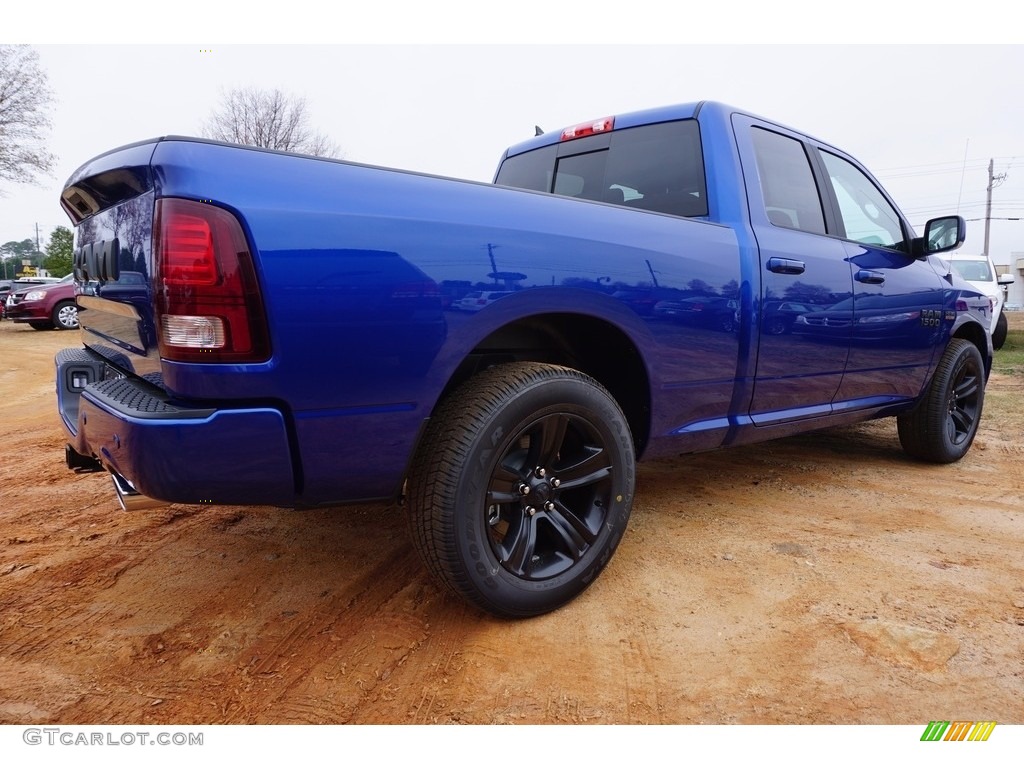 2017 1500 Sport Quad Cab - Blue Streak Pearl / Black photo #3