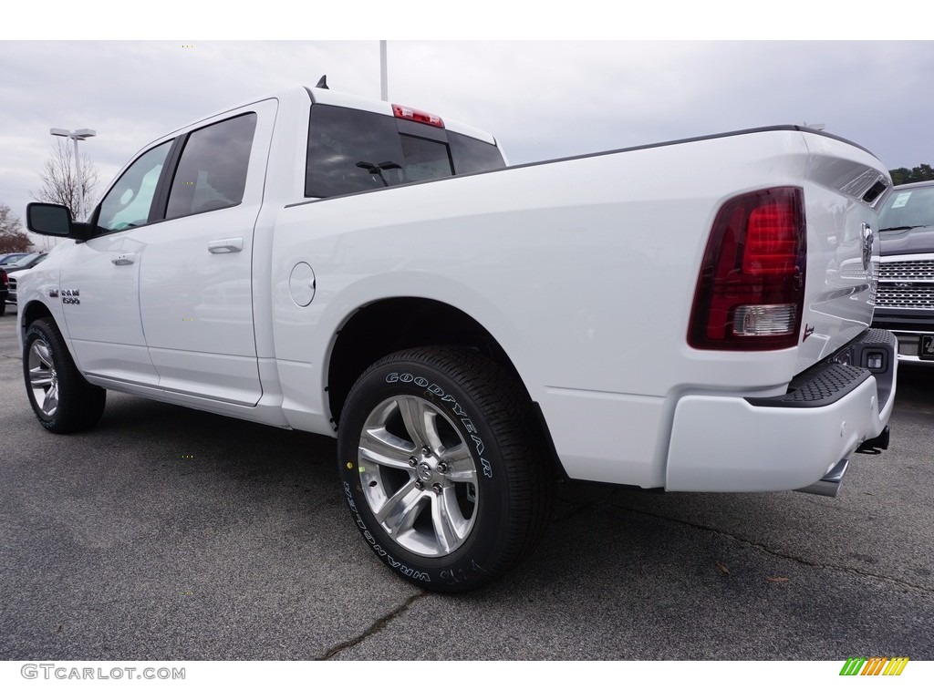 2017 1500 Sport Crew Cab - Bright White / Black photo #2