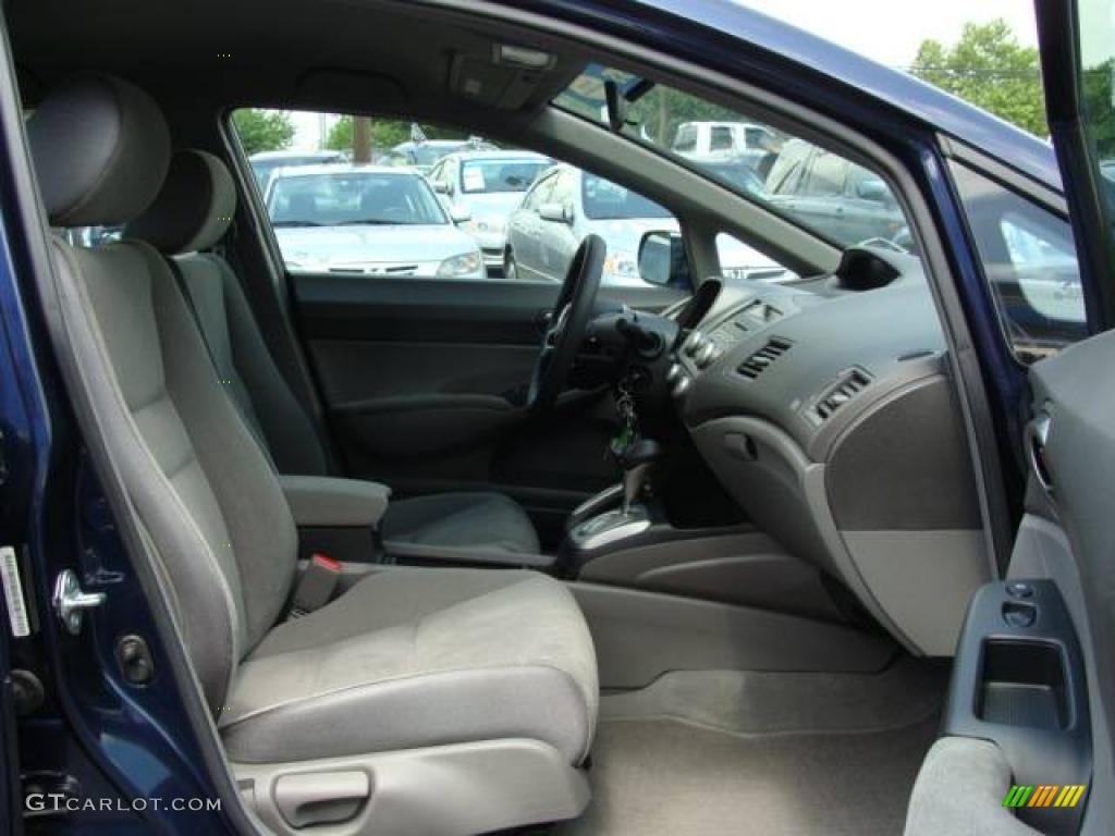 2007 Civic LX Sedan - Royal Blue Pearl / Gray photo #8