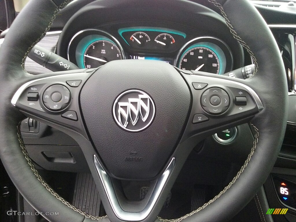 2017 Buick Envision Essence Ebony Steering Wheel Photo #117514783