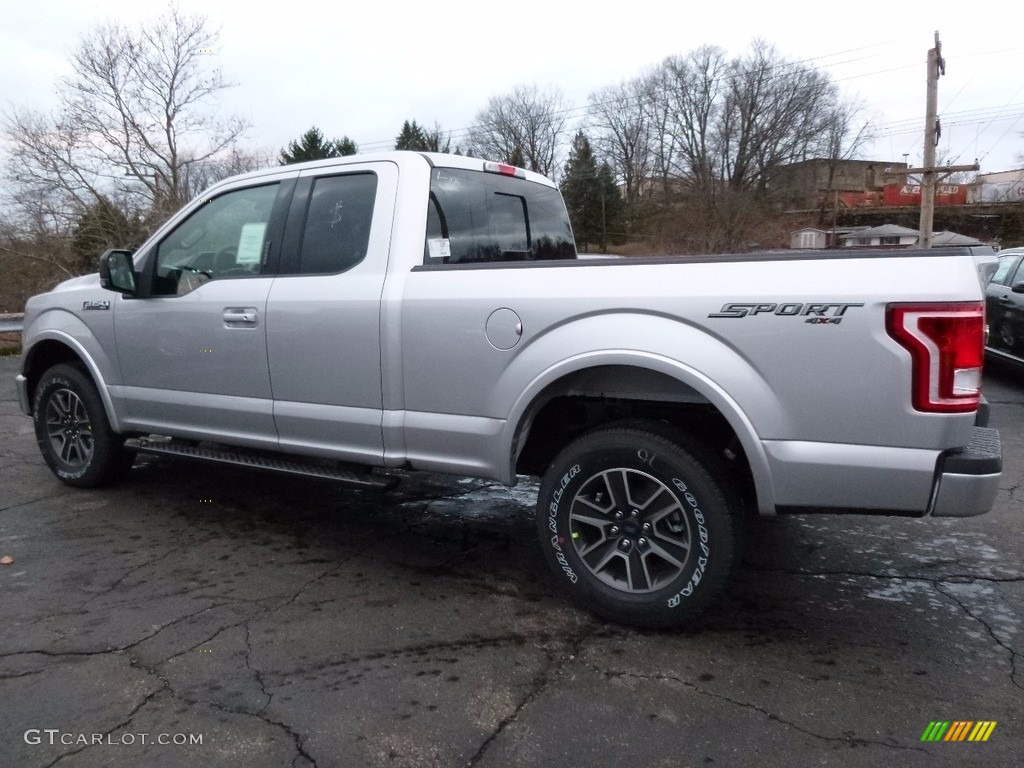 2017 F150 XLT SuperCab 4x4 - Ingot Silver / Black photo #3