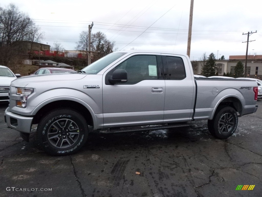 2017 F150 XLT SuperCab 4x4 - Ingot Silver / Black photo #4