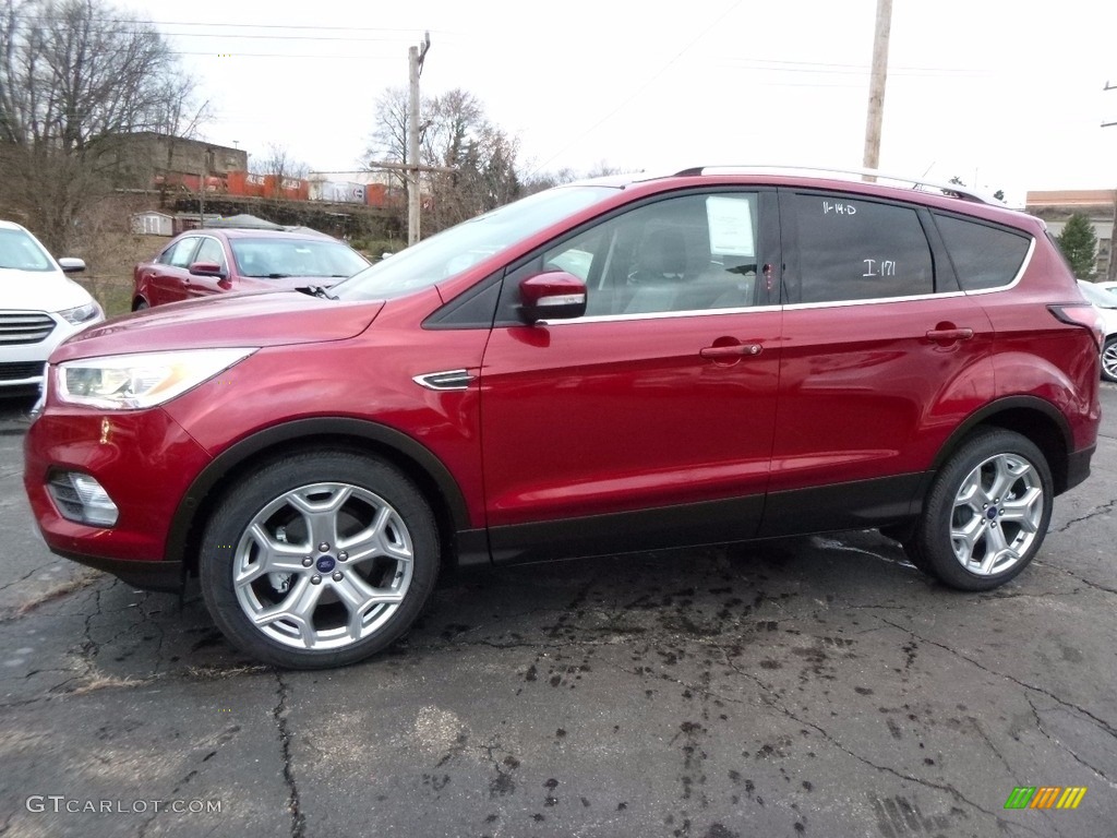 2017 Escape Titanium - Ruby Red / Medium Light Stone photo #5