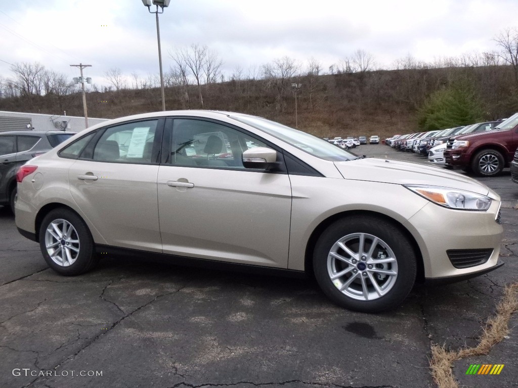 2017 Focus SE Sedan - White Gold / Medium Light Stone photo #1