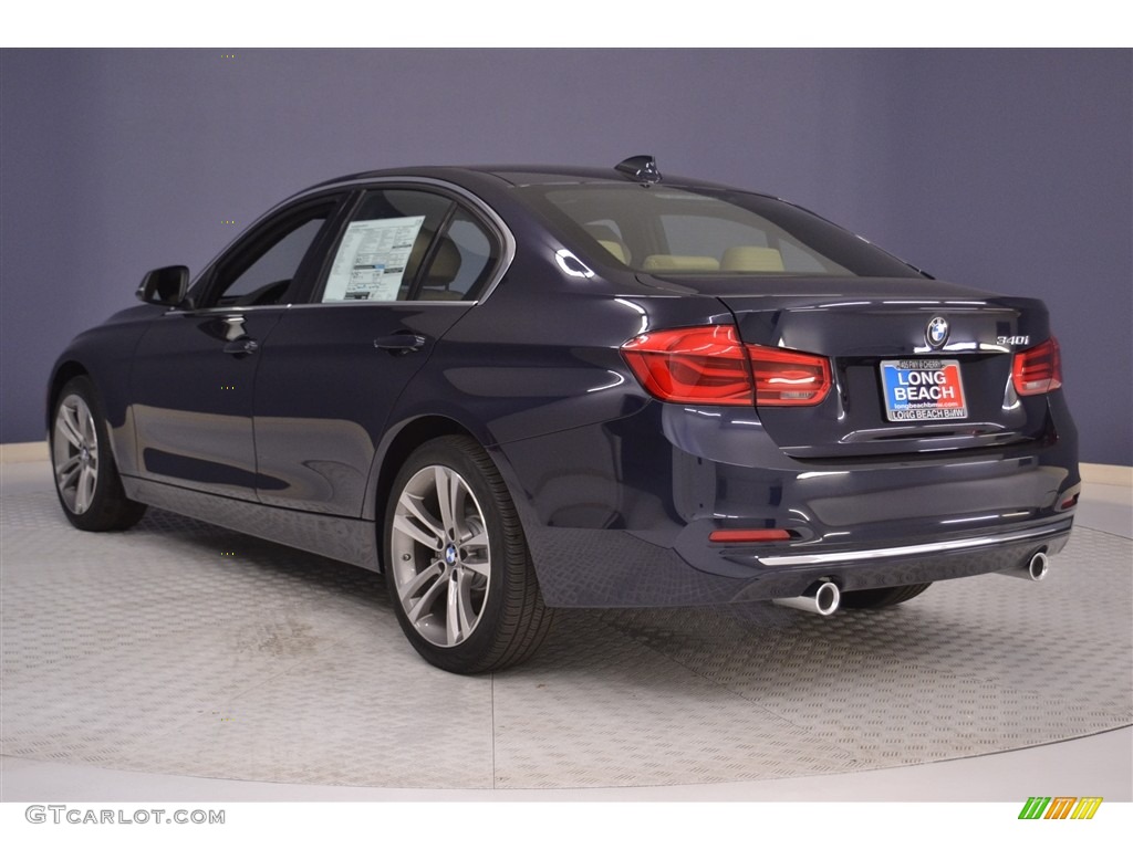 2017 3 Series 340i Sedan - Imperial Blue Metallic / Venetian Beige/Black photo #4