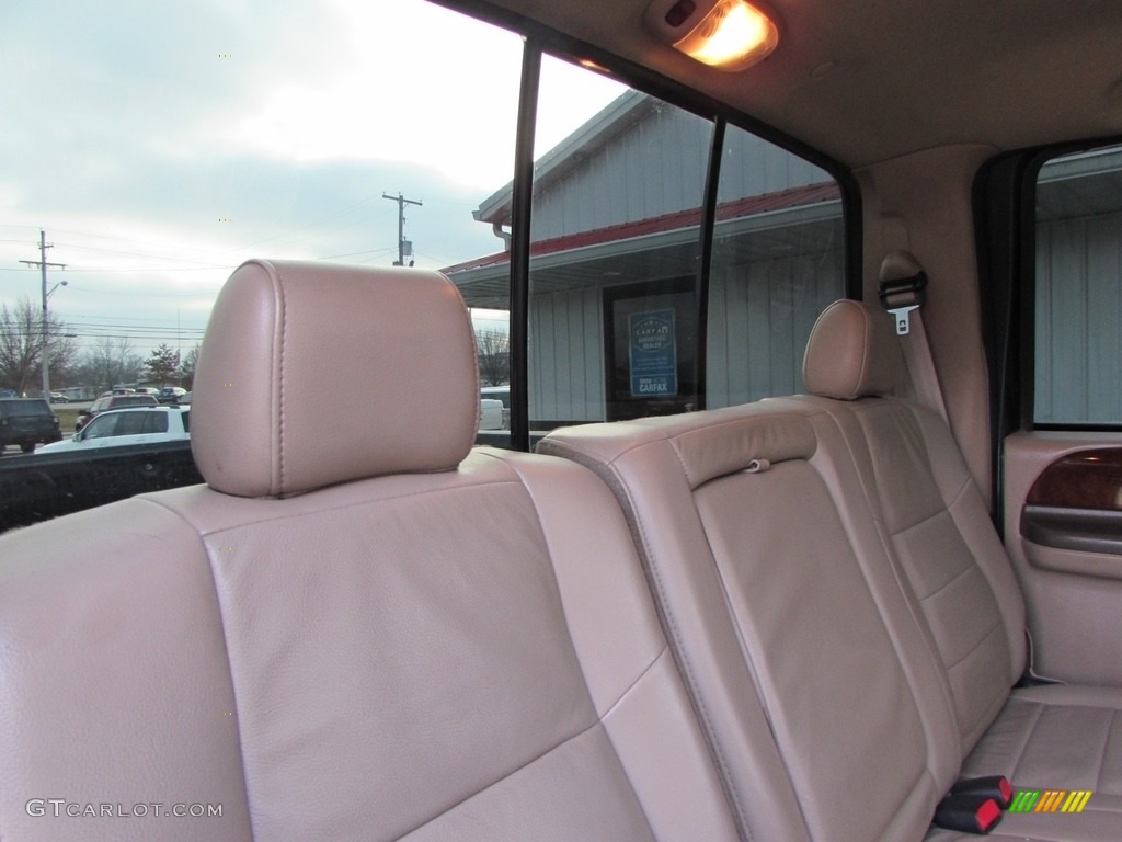 2004 F250 Super Duty Lariat Crew Cab 4x4 - Estate Green Metallic / Medium Parchment photo #15