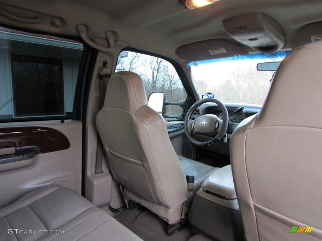 2004 F250 Super Duty Lariat Crew Cab 4x4 - Estate Green Metallic / Medium Parchment photo #16