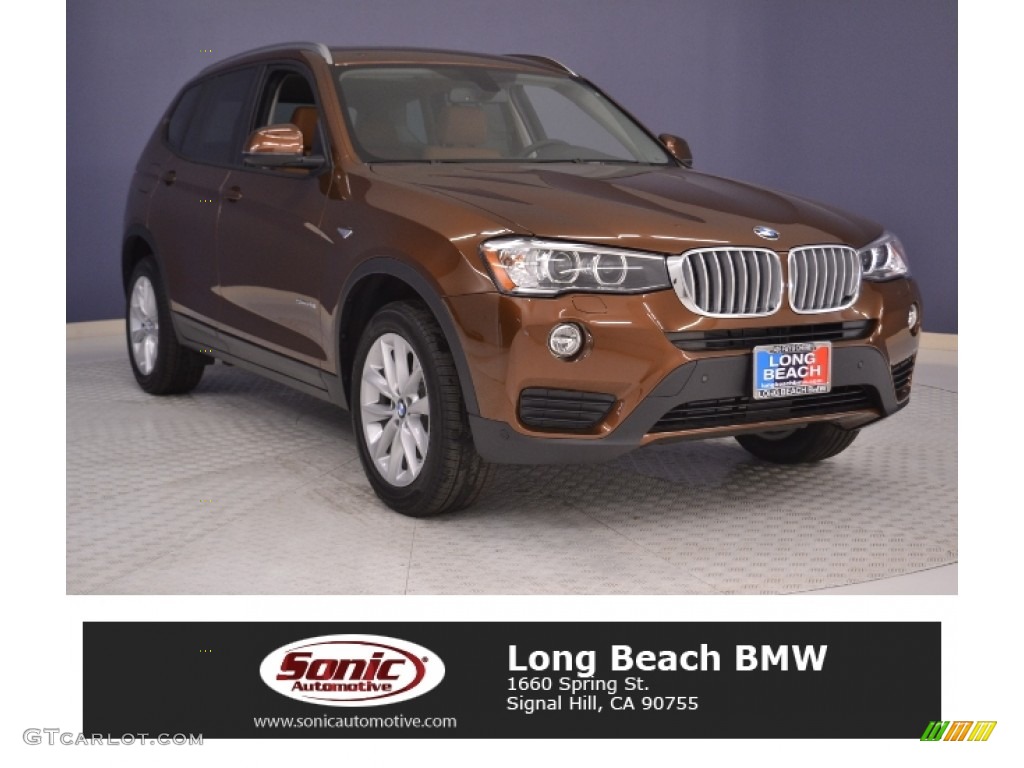 2017 X3 sDrive28i - Chestnut Bronze Metallic / Saddle Brown photo #1