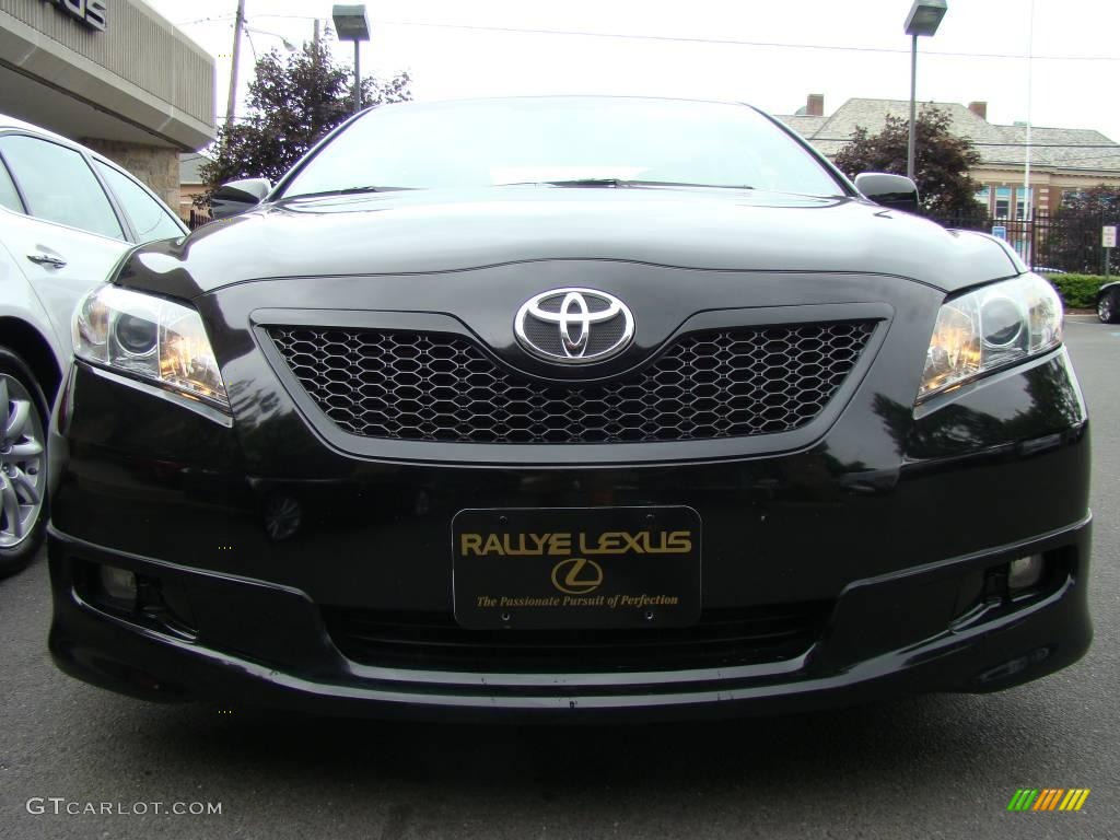 2007 Camry SE V6 - Black / Dark Charcoal photo #2