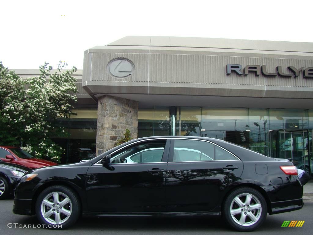 2007 Camry SE V6 - Black / Dark Charcoal photo #3