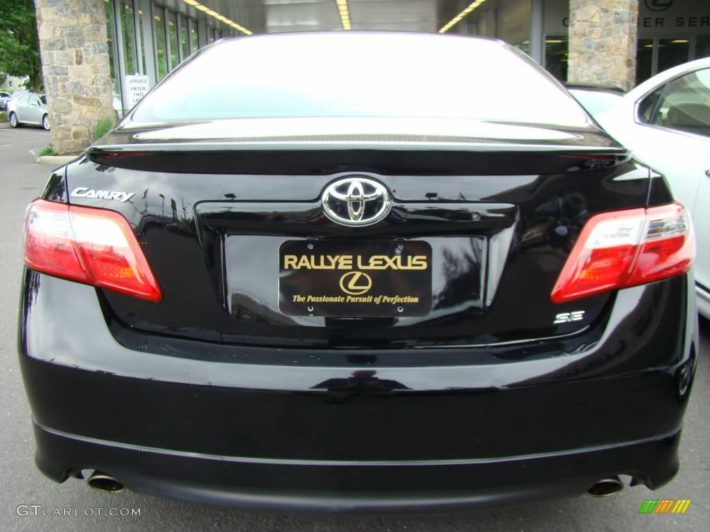 2007 Camry SE V6 - Black / Dark Charcoal photo #5