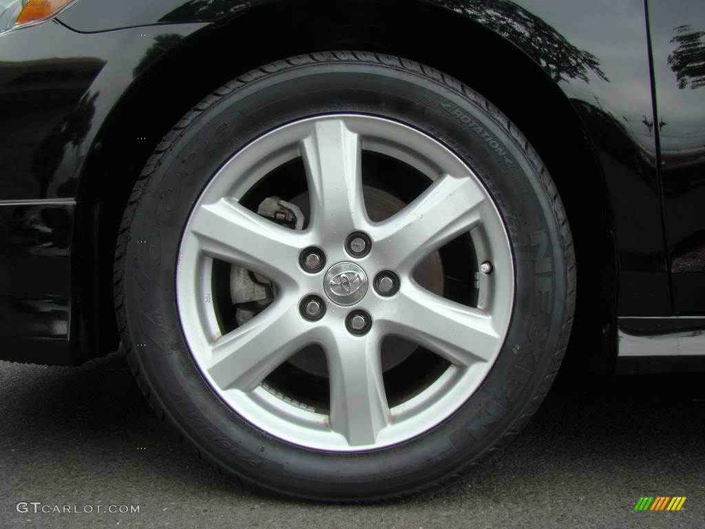 2007 Camry SE V6 - Black / Dark Charcoal photo #6