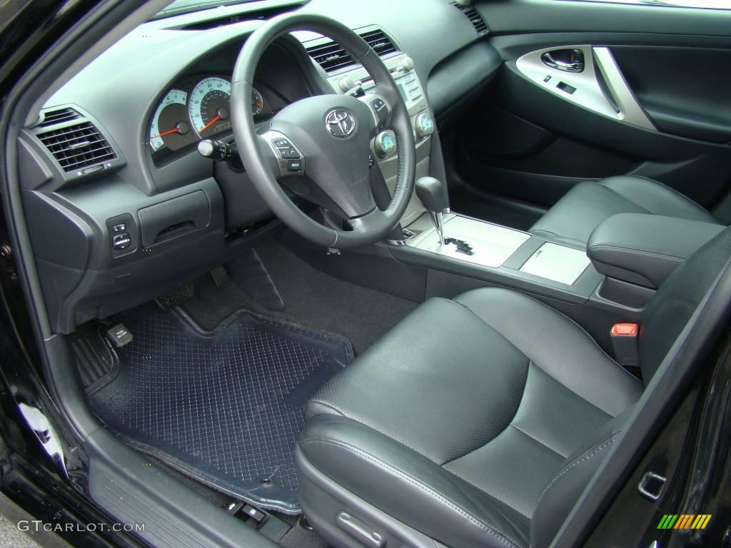2007 Camry SE V6 - Black / Dark Charcoal photo #10