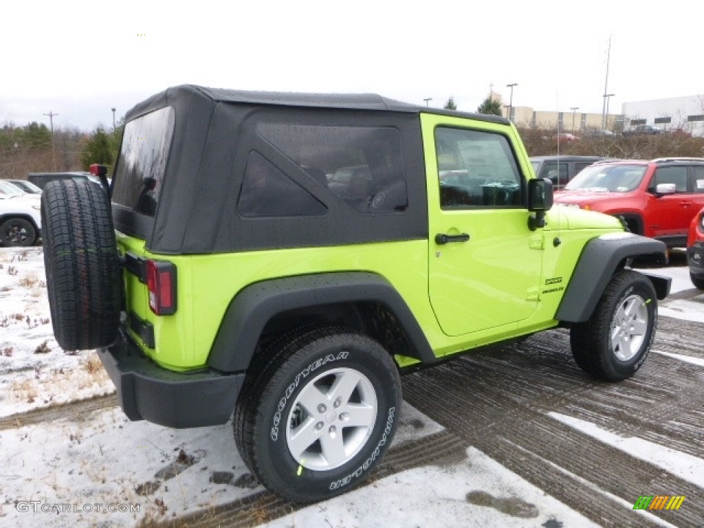 2017 Wrangler Sport 4x4 - Hypergreen / Black photo #6