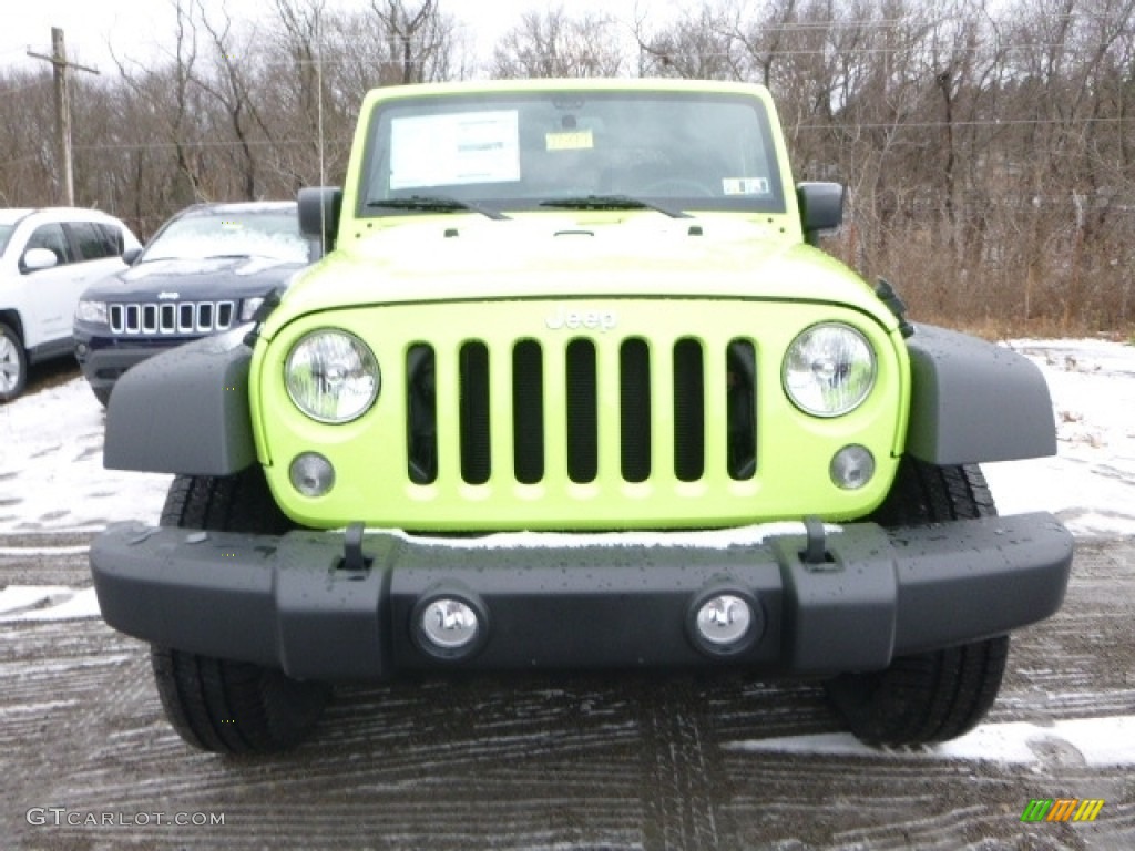 2017 Wrangler Sport 4x4 - Hypergreen / Black photo #12