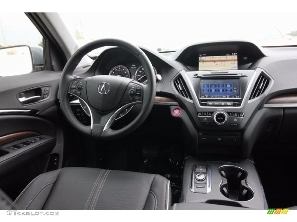 2017 Acura MDX SH-AWD Ebony Dashboard Photo #117525301