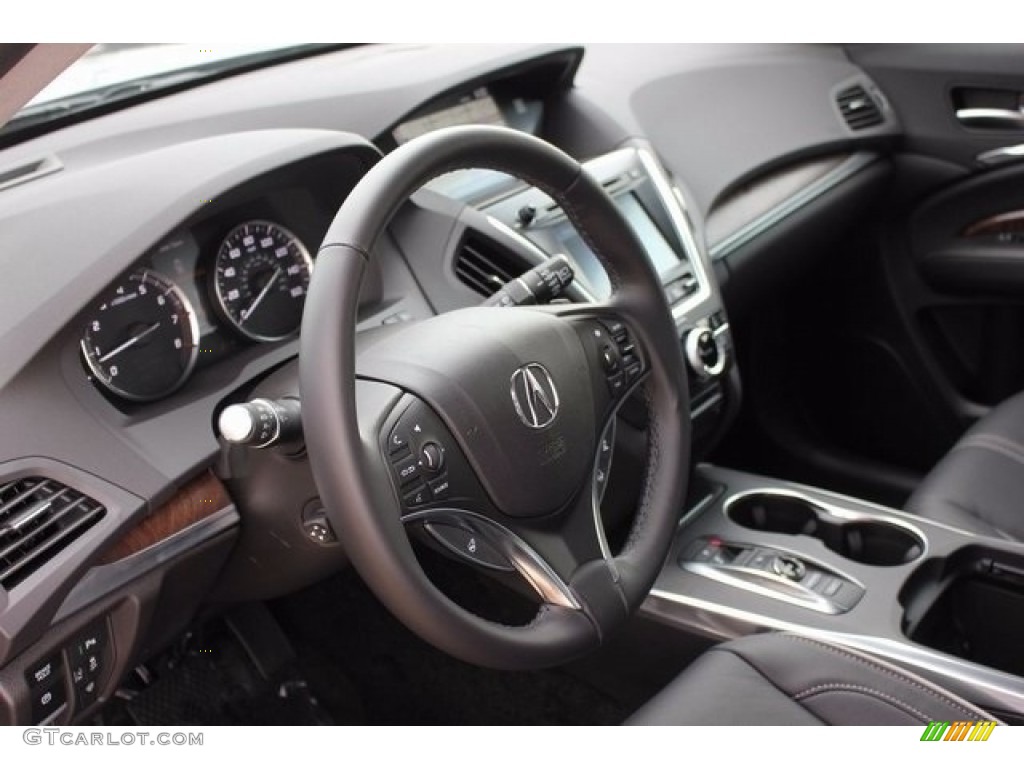 2017 Acura MDX SH-AWD Ebony Dashboard Photo #117525553