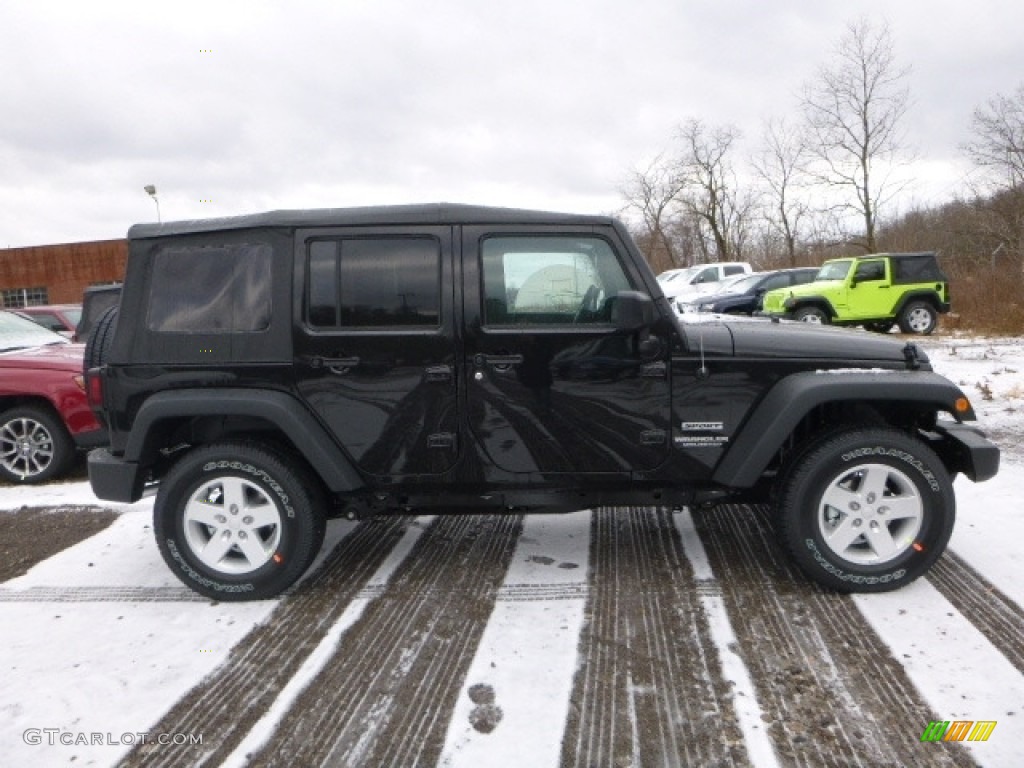 2017 Wrangler Unlimited Sport 4x4 - Black / Black photo #8