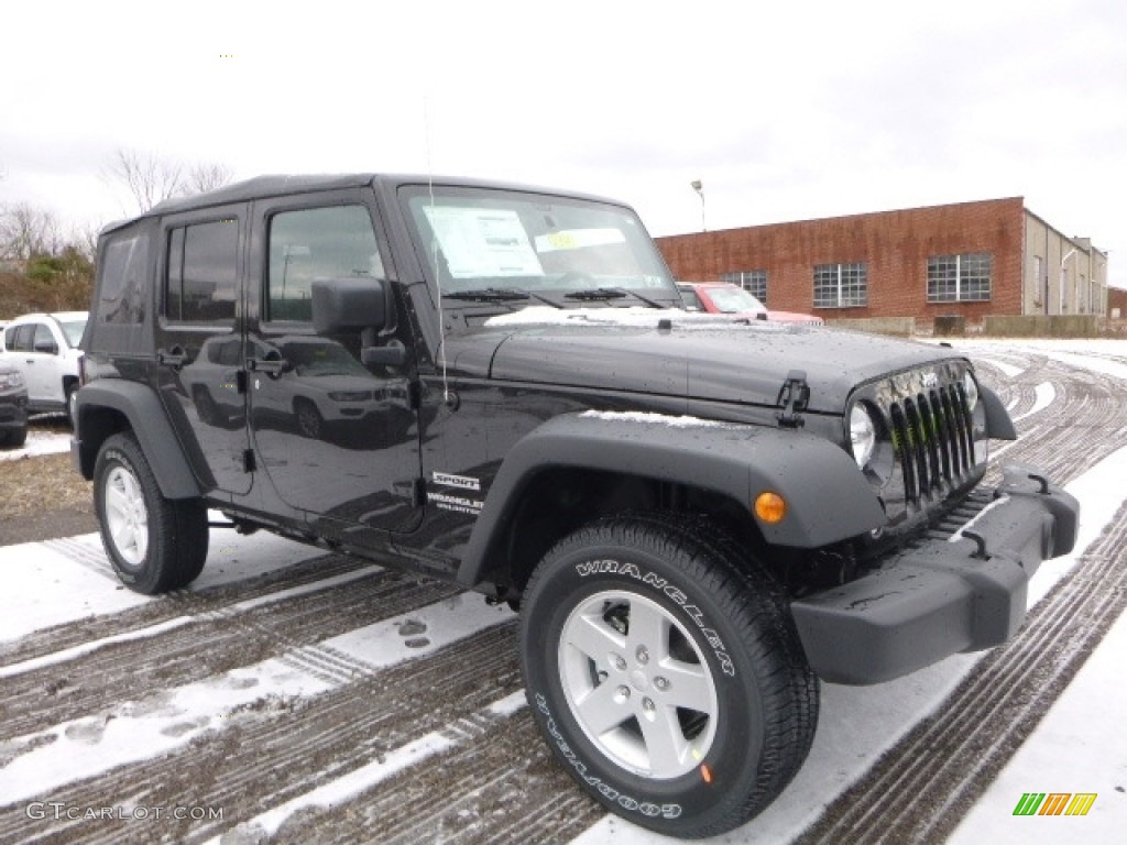 2017 Wrangler Unlimited Sport 4x4 - Black / Black photo #11