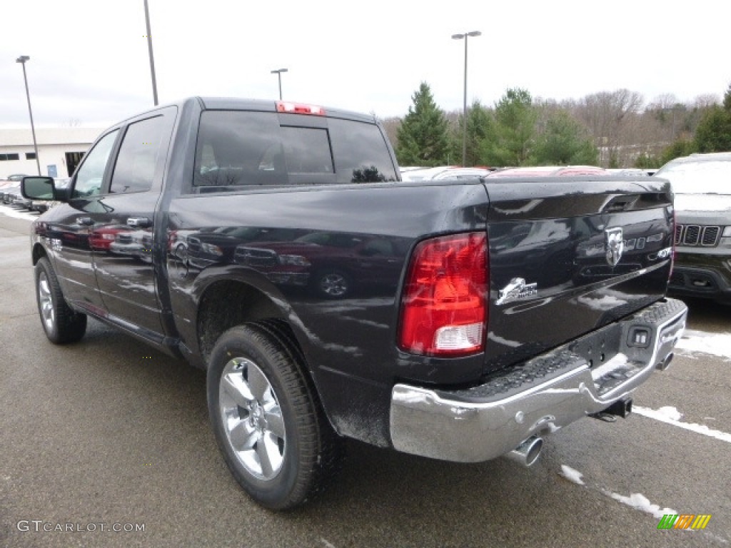 2017 1500 Big Horn Crew Cab 4x4 - Maximum Steel Metallic / Black/Diesel Gray photo #6